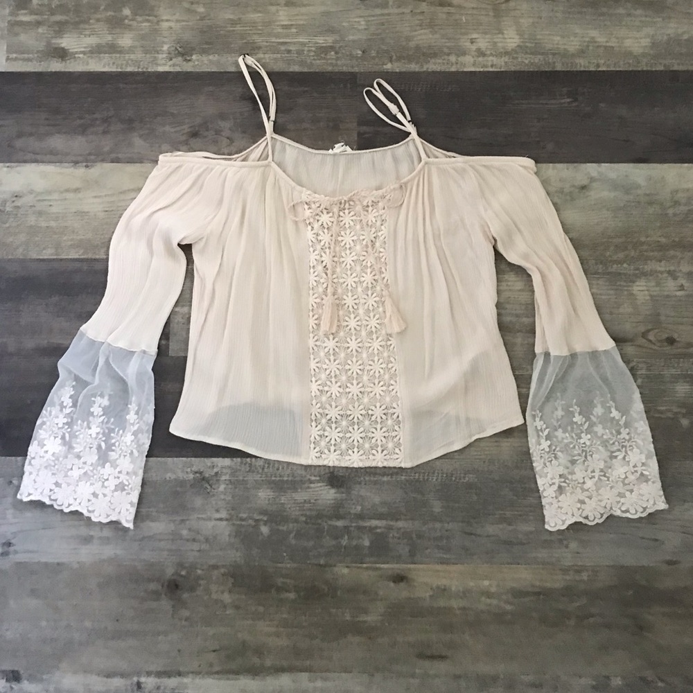 GARAGE off the shoulder top